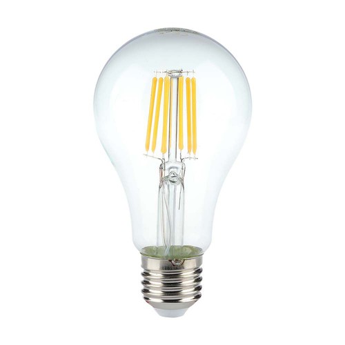 E27 10W LED filament pære - A60, klart glas, 1055lm, 4000K
