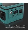 Powerstation 568Wh - 500W, med strømudtag, 1x 230V AC output