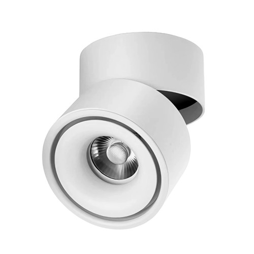 Vero 10W LED påbygningsspot i hvid - RA98, dæmpbar, roterbar