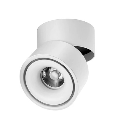 Dæmpbar LED loftspot RA98 - 10W, hvid, justerbart, til påbygning
