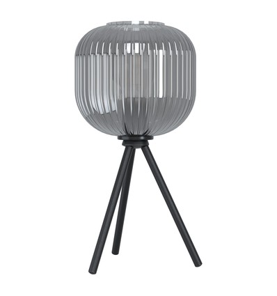 Outlet: EGLO Mantunalle Bordlampe Til E27 i Røget Glas