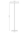 Nemo LP3 Sort gulvlampe - Ø40 cm, G9, 230V, uden lyskilde