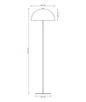 Mogu LP1 Sort gulvlampe - Ø44 cm, E27, 230V, uden lyskilde