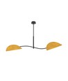 Lotus 2 Sort/Gullig-orange loftslampe - E14, 230V, uden lyskilde