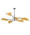 Lotus 6 Sort/Gullig-orange loftslampe - E14, 230V, uden lyskilde