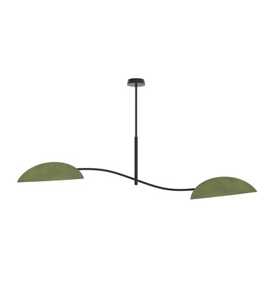 Lotus 2 Sort/Grøn loftslampe - E14, 230V, uden lyskilde