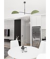 Lotus 2 Sort/Grøn loftslampe - E14, 230V, uden lyskilde
