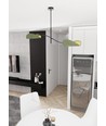 Lotus 2 Sort/Grøn loftslampe - E14, 230V, uden lyskilde