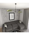 Lotus 2 Sort/Grøn loftslampe - E14, 230V, uden lyskilde