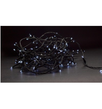 Outlet: 9 m. Smart Home kold hvid LED julelyskæde - Tuya/Smart Life, 120 LED, Memory funktion, IP44 udendørs