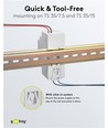 12V 30W DIN skinne strømforsyning - 12V DC, 2,5A