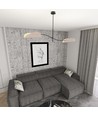 Lotus 2 Sort/Grå loftslampe - E14, 230V, uden lyskilde