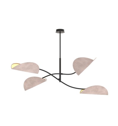 Lotus 4 Sort/Grå loftslampe - E14, 230V, uden lyskilde