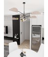 Lotus 6 Sort/Grå loftslampe - E14, 230V, uden lyskilde