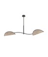 Lotus 2 Sort/Naturlig loftslampe - E14, 230V, uden lyskilde