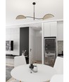 Lotus 2 Sort/Naturlig loftslampe - E14, 230V, uden lyskilde