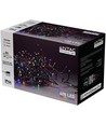 8 m. multicolor cluster LED julelyskæde - 400 LED, memory funktion, IP44 udendørs, 230V