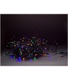 8 m. multicolor cluster LED julelyskæde - 400 LED, memory funktion, IP44 udendørs, 230V