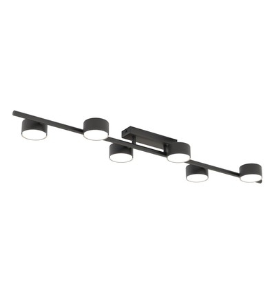 Bet 6 Sort loftslampe - Ø8 cm, GX53, 230V, uden lyskilde