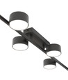 Bet 6 Sort loftslampe - Ø8 cm, GX53, 230V, uden lyskilde