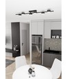 Bet 6 Sort loftslampe - Ø8 cm, GX53, 230V, uden lyskilde