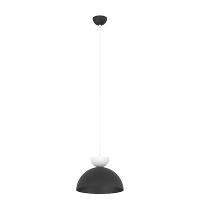 Lunaro 1S Sort/Hvid pendellampe - Ø30 cm, GX53, 230V, uden lyskilde