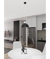 Lunaro 1S Sort/Hvid pendellampe - Ø30 cm, GX53, 230V, uden lyskilde
