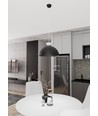Lunaro 1L Sort/Hvid pendellampe - Ø40 cm, GX53, 230V, uden lyskilde