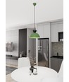 Lunaro 1S Sort/Grøn pendellampe - Ø30 cm, GX53, 230V, uden lyskilde