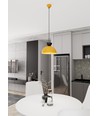 Lunaro 1S Sort/Orange pendellampe - Ø30 cm, GX53, 230V, uden lyskilde