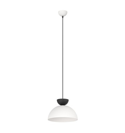 Lunaro 1S Hvid/Sort pendellampe - Ø30 cm, GX53, 230V, uden lyskilde