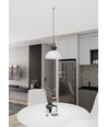Lunaro 1S Hvid/Sort pendellampe - Ø30 cm, GX53, 230V, uden lyskilde