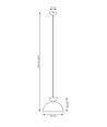 Lunaro 1S Hvid/Sort pendellampe - Ø30 cm, GX53, 230V, uden lyskilde
