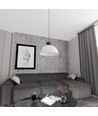 Lunaro 1L Hvid/Sort pendellampe - Ø40 cm, GX53, 230V, uden lyskilde