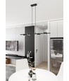 Sora 4 Sort pendellampe - GX53, 230V, uden lyskilde
