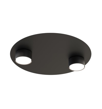 Bolx 2 Sort loftslampe - GX53, 230V, uden lyskilde