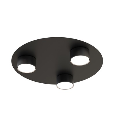 Bolx 3 Sort loftslampe - GX53, 230V, uden lyskilde
