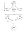 Enso 3 Sort loftslampe - GX53, 230V, uden lyskilde