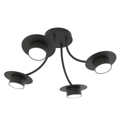 Enso 4 Sort loftslampe - GX53, 230V, uden lyskilde