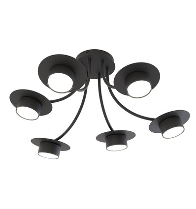 Enso 6 Sort loftslampe - GX53, 230V, uden lyskilde