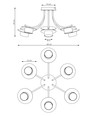 Enso 6 Sort loftslampe - GX53, 230V, uden lyskilde