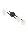 Kairo 3 Sort/Opal loftslampe - Ø14 cm, E14, 230V, uden lyskilde