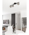 Kairo 3 Sort/Grafit loftslampe - Ø14 cm, E14, 230V, uden lyskilde