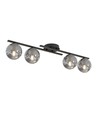 Kairo 4 Sort/Grafit loftslampe - Ø14 cm, E14, 230V, uden lyskilde