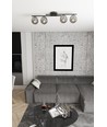 Kairo 4 Sort/Grafit loftslampe - Ø14 cm, E14, 230V, uden lyskilde