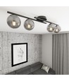 Kairo 4 Sort/Grafit loftslampe - Ø14 cm, E14, 230V, uden lyskilde