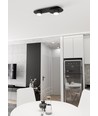 Stilo 2 Sort loftslampe - GX53, 230V, uden lyskilde