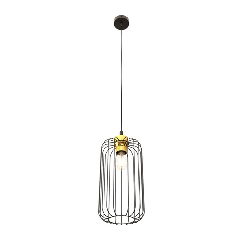 Vander 1 Sort/Guld pendellampe - Ø16 cm, E27, 230V, uden lyskilde