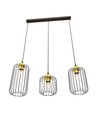 Vander 3 Sort/Guld pendellampe - Ø16 cm, E27, 230V, uden lyskilde