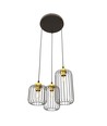 Vander 3PREM Sort/Guld pendellampe - Ø16 cm, E27, 230V, uden lyskilde